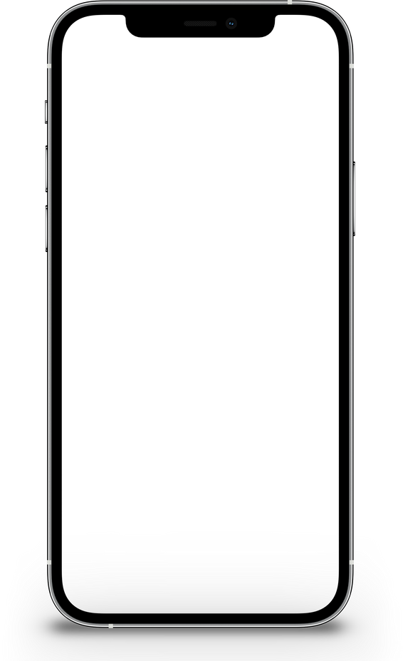 Photo of Apple iPhone 12 Pro in Black, Cutout With Shadow in Portrait